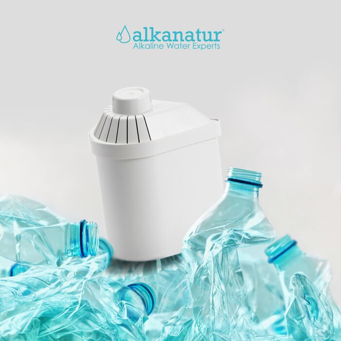 Crushed plastic bottles heap